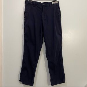 Carhartt Navy Blue Fire Resistant FR Cat 2 NFPA 2112 Workwear Pants Size 34X32
